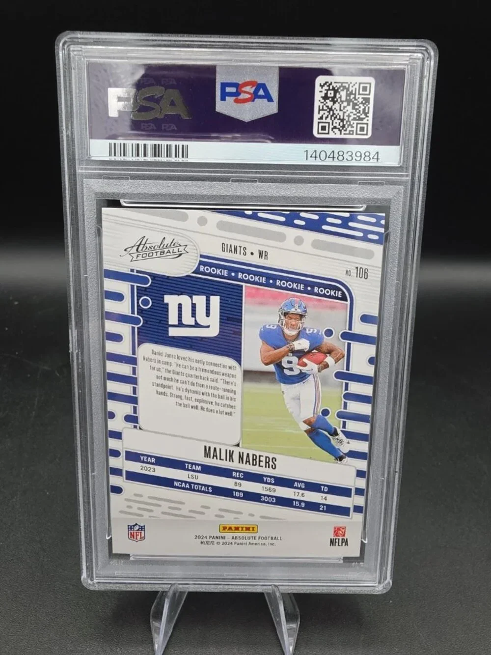 2024 Panini Absolute - Rookies Malik Nabers #106 (RC)